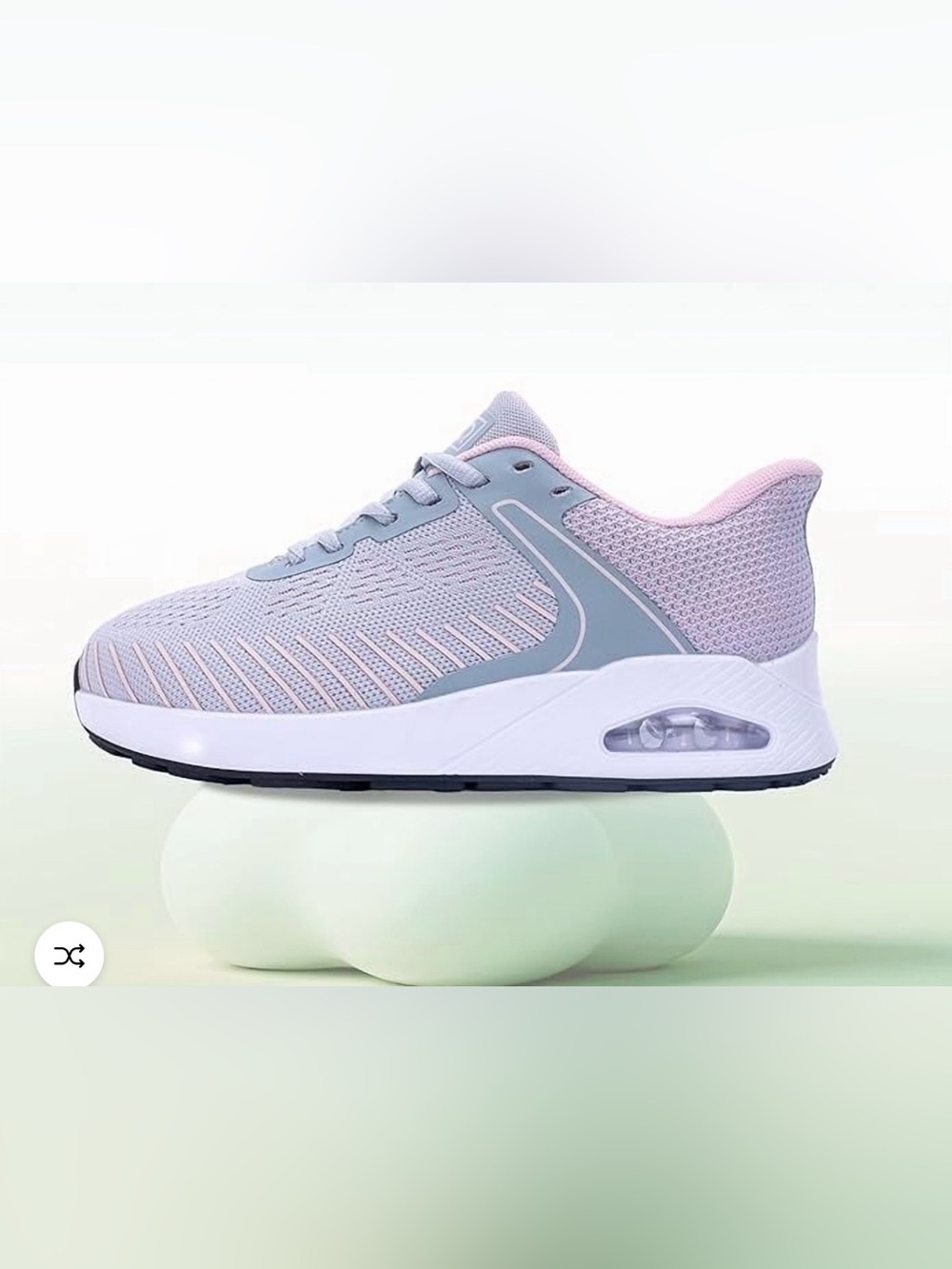 BNQ|Women’s Light Gray & Pink Athletic Sneakers,Orthotic slip on tennis shoe NEW - Picture 14 of 16